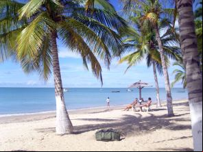 Playa cercana a la cruz de Coroa Vermelha