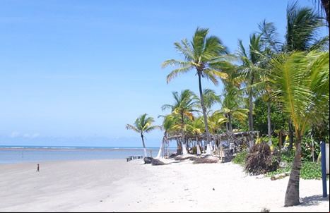 Límite entre las playas de Coroa Vermelha y Mutá