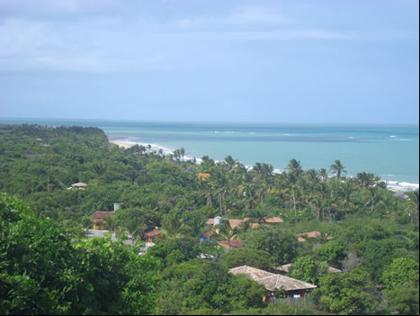 Vista de la costa de Trancoso
