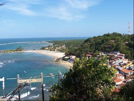 Vista de Primera y Segunda playa de Morro de São Paulo