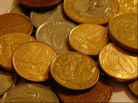 monedas, centavos de Real Brasileño