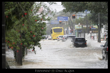 Inundaciones en ville, Santa Catarina