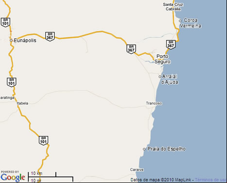Mapa Costa del Descubrimiento