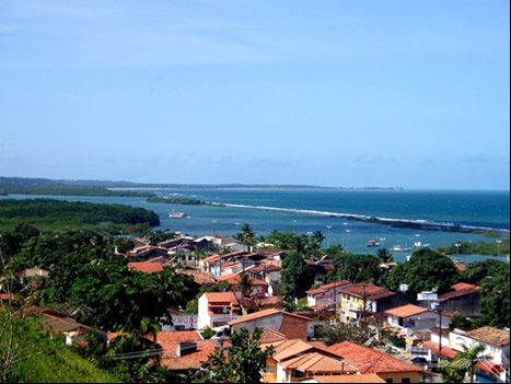 Vista de la costa de Porto Seguro