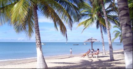 Playa cercana a la cruz de Coroa Vermelha